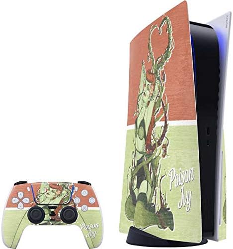 Skinit Decal Gaming Skin Compatible with PS5 Bundle - Officially Licensed DC Comics Bombshells Poison Ivy Design