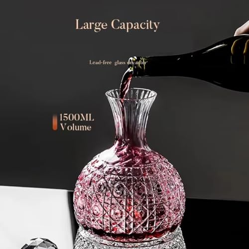 Tasse en Verre Cristal Rotatif Anti Amertume pour Vin 1500 ML - 5