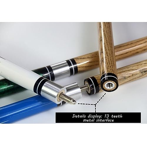 Taco de billar Snooker 146 cm con punta de cuero miniatura 3