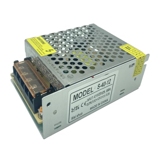 Lianshi 12V 3A 40w fuente alimentacion transformador de conversión Con protección contra cortocircuito y sobrecarga Para monitoreo de lámpara LED de automatización industrial AC220V a DC12V