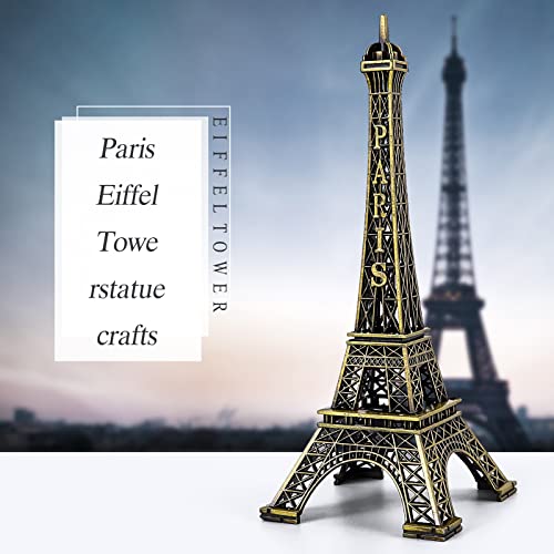Estatua Decorativa Torre Eiffel 15cm en Bronce miniatura 4