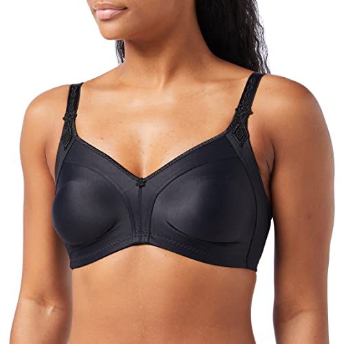 Selene Sujetador Beatriz Preformado Microfibra Sin Aros. Tallas Fuertes Negro 110C