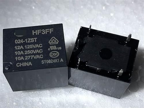 Relé HF3FF 024-1ZST de 5 pines y 24V para circuitos electrónicos 3