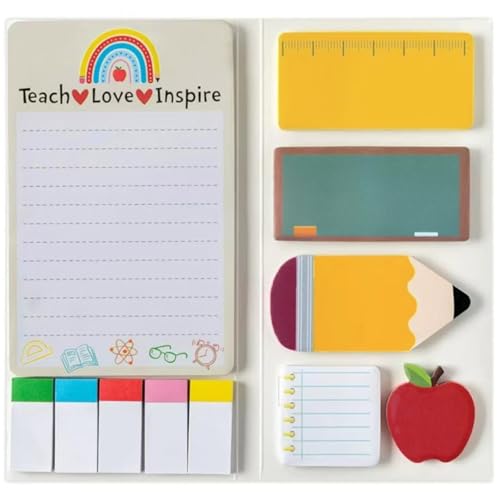 Teacher Sticky Notes Set, 440 Sheets, Teaching is A Work of Heart...