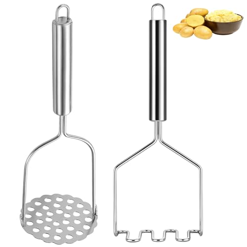 Kartoffelstampfer, 2 Stück, Hochwertiger Küchenhelfer, Ideal Für Kartoffelbrei Und Püree,...
