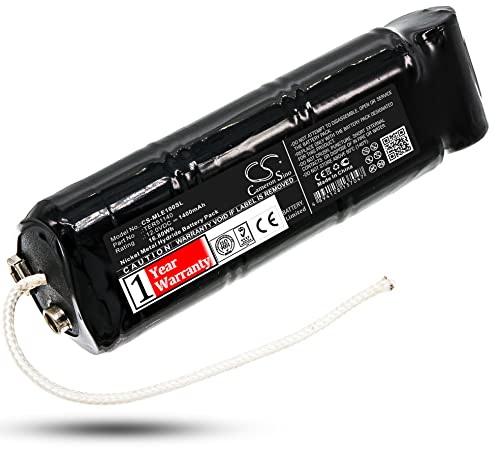 BCXY Replacement Battery for Excalibur 1000, 800, II Metal Detectors, SWORD; 1400mAh Ni-MH, 12.0V; Compatible with TER51140; RoHS, CE, ISO9001 Certified