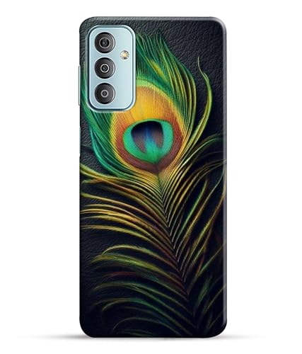 Image of Peacock Feather Mor Pankh Printed Hard Back Case Cover Compatible for Samsung Galaxy F23 5G | Samsung M23 5G (Multicolor) - D1671