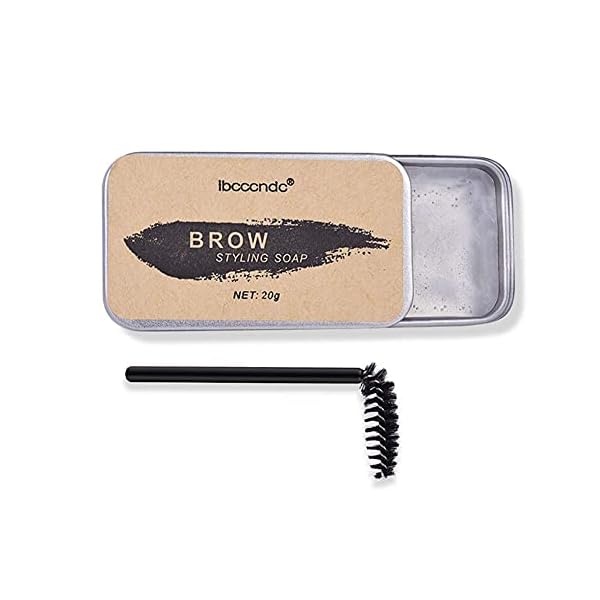 Eyebrow Soap, 3D Brows Styling Soap, Transparent Long Lasting Natural Eyebrow Wax Eyebrow Gel