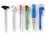 Zhi Jin 6Pcs Novelty Tool Pens Set Writing Ink Ballpoint Pen School Office Student Supplies Gift Kid