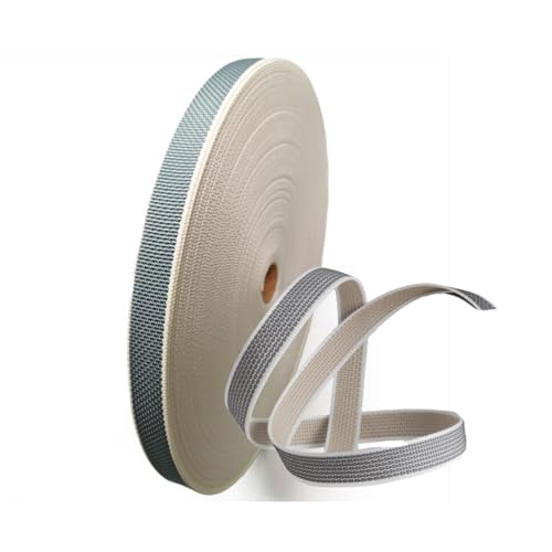 TELKES - Cinta Recogedor de Persianas Reversible Enrrollables - Cuerda de Repuesto de Toque Suave y Rigido - Resiste Rayos UV y Abrasion (Blanco Pintas 18mm, 6 metros)