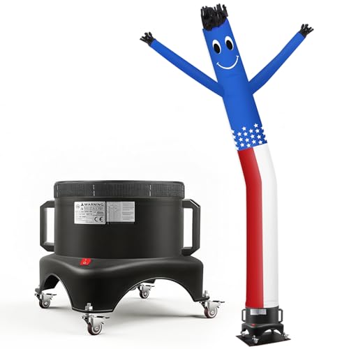 Image of 12FT Inflatable Dancing Man with 3 /4HP Blower, Highly Durable and Tear Resistant Polyester Polyamide Nylon Inflatable Man Dancing, Waving Inflatable Tube Guy