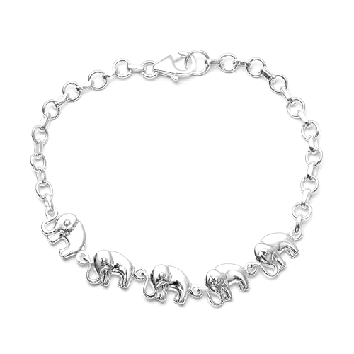 SHOP LC DELIVERING JOY Elephant Charm Bracelet in 925 Sterling
