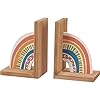 Primitives by kathy rainbow decorative bookends  urban country home decor