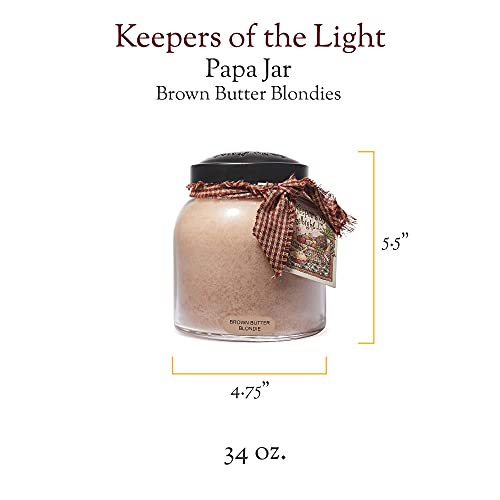 A Cheerful Giver - Brown Butter Blondies Papa Scented Glass Jar Candle (34Oz) With Lid & True To Life Fragrance Made In Usa #TOP1