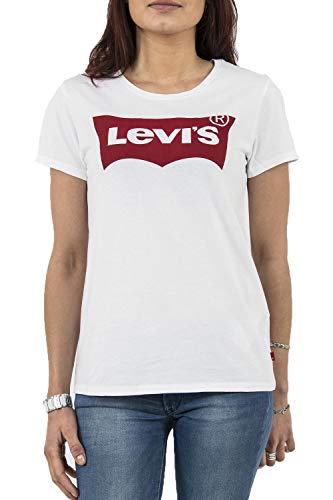 Levis The Perfect Tee T-Shirt Donna Batwing bianco XXS