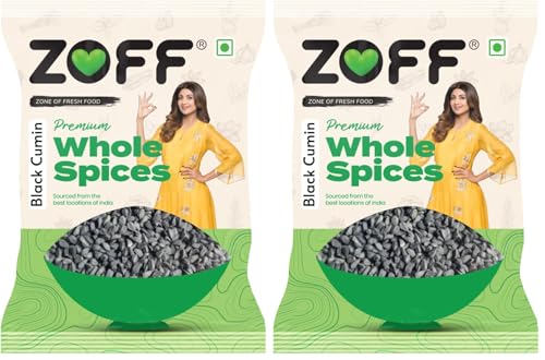 Image of Zoff Kala Jeera /Black Cumin Seeds Premium Spice For Cooking & Wellness - 100% Pure & Natural - 50 Gram (Pack of 2)