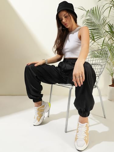 Image of KOTTY Women's High Rise Relaxed || Straight || Joggers Fit Cargo's for Pants || Trousers