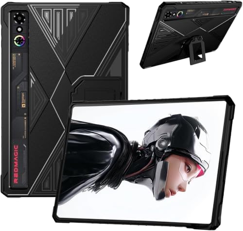 REDMAGIC Gaming Tablet 5 Pro/REDMAGIC Astra 2 �p �P�[�X �J�o�[ KONXISA �^�u���b�g 9.06 �C���` TPU �N���A�P�[�X �y���Ĕ��� �u���P�b�g�@�\ ���M���ƒʋC�� �ϏՌ� �����h�~ �S�ʕی�J�o�[