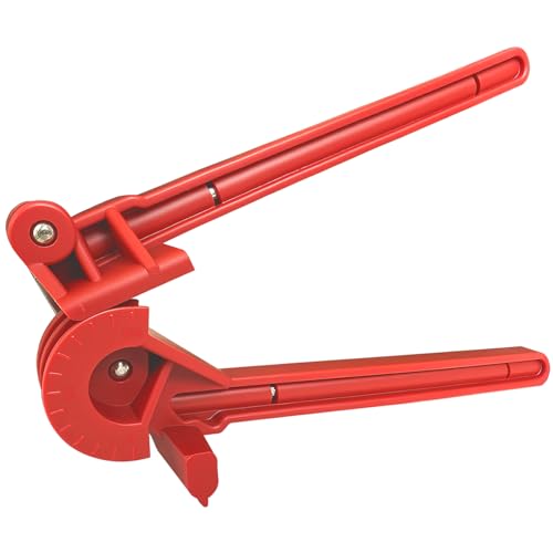 Tubing Bender Tube Bender 3/16 1/4 5/16 3/8 4-IN-1 brake line Bender Tool for Copper Brass Aluminum and Thin Steel Fuel Line Pipe Bends 0-180