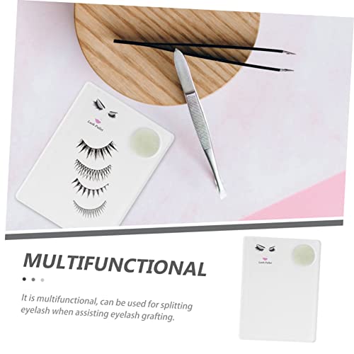 Baluue 2 Peças Prancha de enxerto de cílios Maneki Neko almofada de enxerto Suporte de cílios Tabule