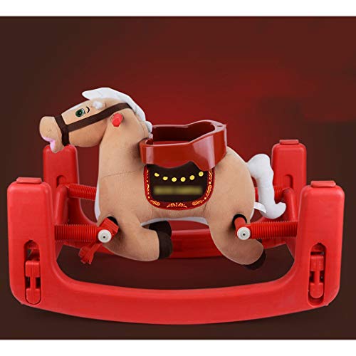 Schaukelpferd QIQIDEDIAN Hölzernes Pferdemusikschaukelpferdenkinderpferdeschwimmpferd mit doppeltem Verwendungszweck – Bild 4