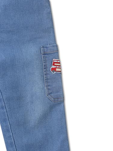 Image of Nautinati Boys Cotton Denim Jeans with Value-Added Detailing | Age 2-10 Years