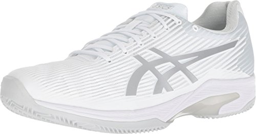 ASICS Men's Solution Speed Clay White/Silver 6.5 D...