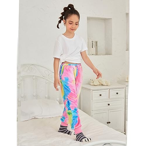 Jxstar Girls Plush Fleece Pajamas Pj Pants Soft Warm Winter Fall Sleepwear3