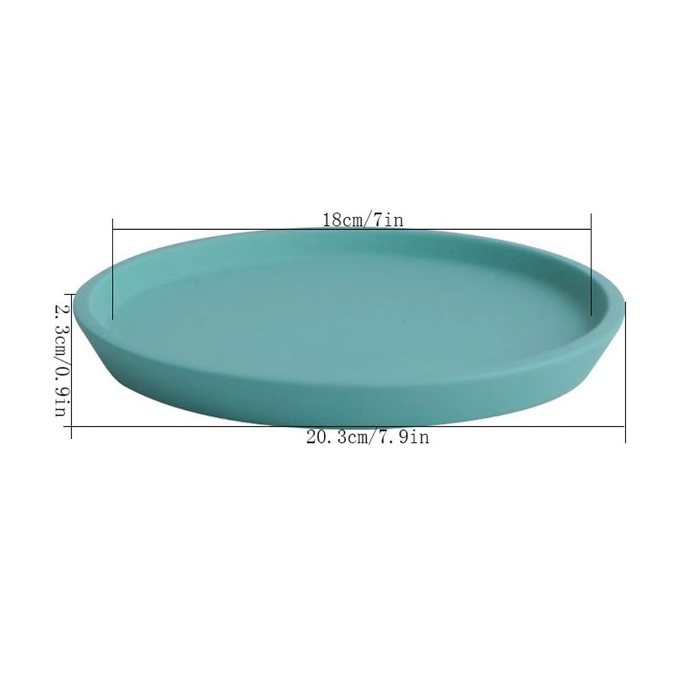 Podstawka pod doniczkę, roślina ogrodowa, ziemia do kwiatów, tacka ociekowa, 18 cm, dekoracja domu, ceramiczna patelnia drenażowa (fioletowa)