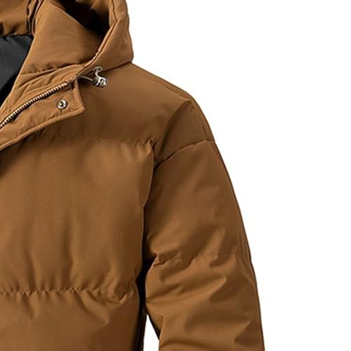 Doudoune d'hiver homme imperméable marron veste grande taille 6XL ample