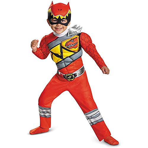 Cosplay Traje Morphers Power Rangers Bestia - Traje Clásico Ranger Rojo Childs 3-14 Años De Edad Red-S