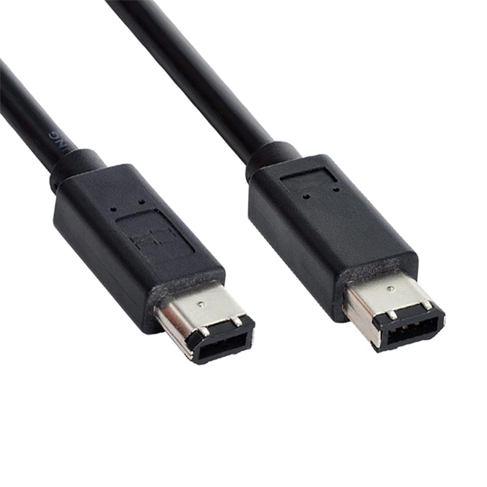 Cavo Ilink da 6 poli a 6 pin, FireWire 400 a FireWire 400, IEEE 1394, 1,8 m, nero