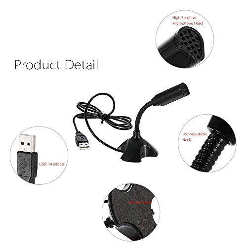 MESHIV Noise Cancelling USB Microphone for Windows and Mac, mic for pc Professional Microphone for pc Computer, Laptop, Desktop and Notebook,... - Image 4