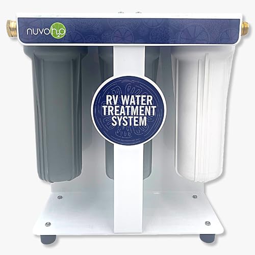 Image of NuvoH2O RV Water Treatment System - Citrus-Based, Salt-Free Water Softener & Filtration - Removes Scale Buildup, Filters Sediment, Chlorine, Iron & Heavy Metals - Compact, 5000-Gallon Capacity