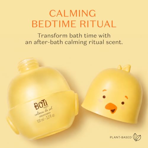 Image of O BOTICARIO Boti Baby Sun Kids Perfume, 3.3 oz | Alcohol-free calming lavender water-based baby perfume. Gentler after-bath ritual scent with drop applicator