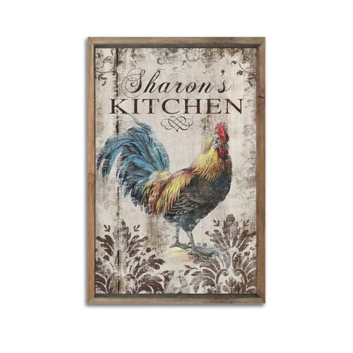 Impression sur toile de cuisine retro grand format 60 x 90 cm sans cadre