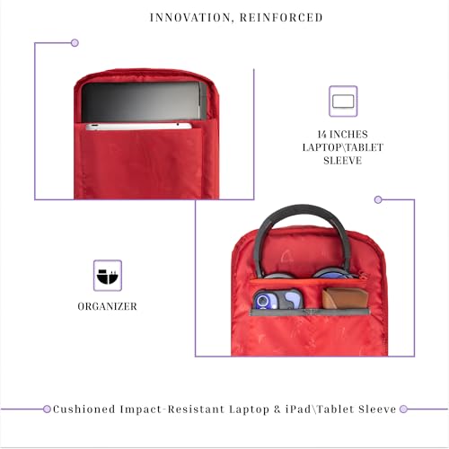 Image of F Gear Cannes 12L Laptop Backpack|Premium, Soft Touch, Lightweight & Durable|Laptop & Tablet Sleeves|3 spacious compartments & 2 Pockets|Ideal for Office, Daily Use & Travel