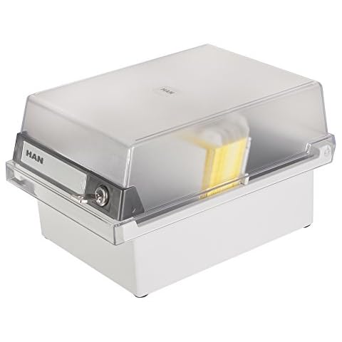 Archivador de fichas HAN-Bürogeräte Card tamaño A6 con candado Cover