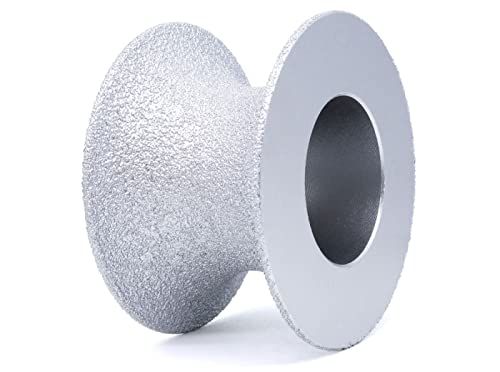Frez diamentowy z pełnym zaokrąglonym końcem, lutowany próżniowo, profilujący do krawędzi kamienia i granitu, 25 mm(40mm)