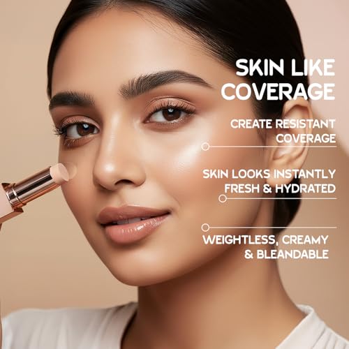 Image of Glam21 Perfecting Stick Concealer | Vitamin E Enriched | Lightweight, Buildable Coverage | Natural Matte Finish | Contour & Highlight | For All Indian Skin Types | 8gm -05