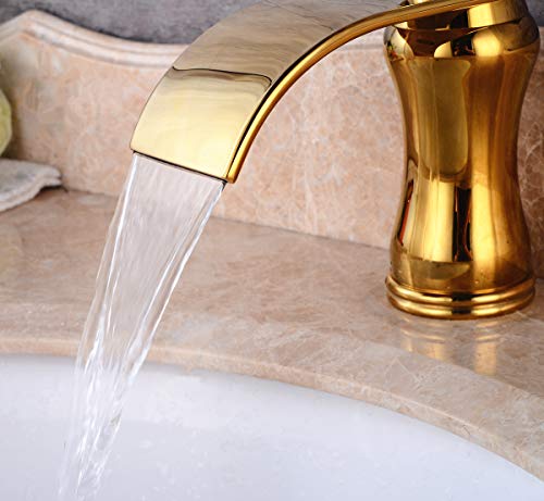 Robinet cascade pour éviter les éclaboussures sur lavabo de bain