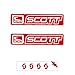 Sticker Mimo Gomettes autocollantes pour Scott MINIKIT4, accessoires de vélo MTB Tuning, Vélo Passion Bike Rouge 55 cm