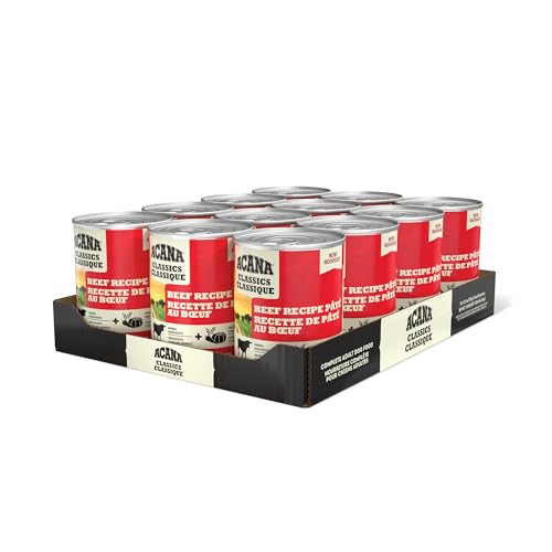 ACANA Classics Pate Wet Dog Food Beef Recipe 12.5oz Cans (12 Count)
