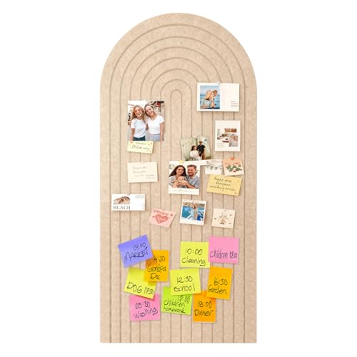 Grand tableau feutre pliable et autocollant de 120 x 60 cm teinte chameau