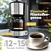 Bomann® Kaffeemaschine mit Filter | für 12-14 Tassen | Filterkaffeemaschine | Edelstahlgehäuse | Nachtropfsicherung | Coffee Machine | Kaffeemaschine Filtermaschine | 800W | KA 6071 CB