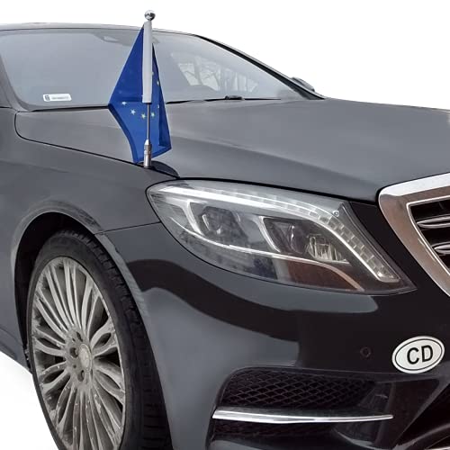 Car Flag Pole Diplomat-Z-Chrome-MB-W222 for Mercedes-Benz S (W222) (2013-2020)