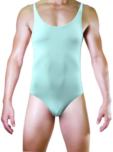 JEERLEEP Mens Sleeveless Shapewear Mankini Leotard Bodysuit Singlet Underwear2