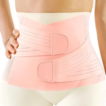 FREETOO Postpartum Belly Band Wrap for Women, Abdominal Binder Post Surgery