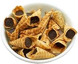 Bite Sized Chocolate Filled-Waffle Cone Ends (Dark Chocolate - Pack of 4)