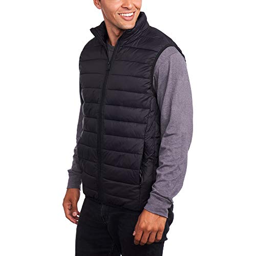 Alpine Swiss Clark Mens Lightweight Down Alternative Vest Jacket Black Small #TOP2